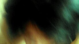 pov blowjob with cum in mouth, sexy brunette teen 18+ in slow motion