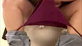 peeing sniffing my panties and humping toilets