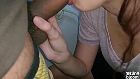 Cum in Mouth on Stairs POV