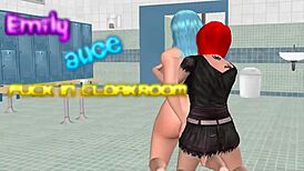 Emily And Alice Fuck In Cloakroom!