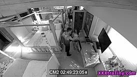 Tiny Teen Face Gets Spunked with a Big Facial!