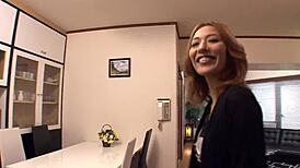 Crazy Japanese milf's butterfly pussy gets pounded hard in wild group action. So intense!