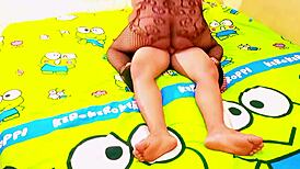 hotel receptionist gets fucked by mother-in-law in asian adventure, squirting and handjob included