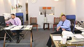 Office Taboo Involves Teen 18+ Stepdaughters in Group Hardcore with Old and Young Facial Scenes