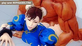 Horny fighters strip down for intense action