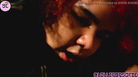 Luiza Tormenta spanks my fat ass hard!