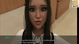 Shauna relaxes in college with anime cartoons and homemade fun