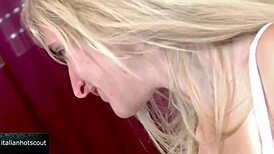 Very hot blonde girl gets fucked hard