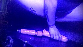 i'm mallory knots, doing a homemade solo dp with toys... feels amazing! 😍