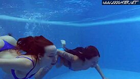 i love mia and lina's hot lesbo bath