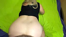 mature stepmom gives anal and blowjob at home