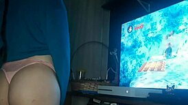 Gamer Girl Playing with Me in Big Ass Anal Action