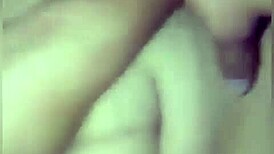 hot wife masturbates with dildo and fingering all alone