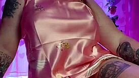 Teasing Striptease In High Heels And Nighties