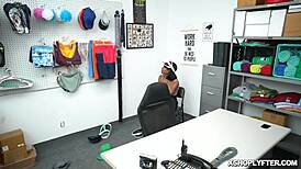 Big titied teen sucks huge cock, drools on garage floor, then gets punished 😈