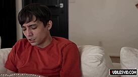 Petite princess Scarlet Skies rides big cock to forget breakup pain