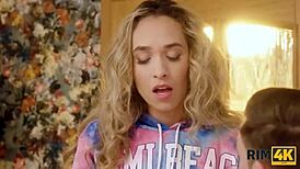 Rim4k stranger danger: european with big fake tits gets her ass licked in a game 😏