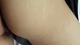 Schoolgirl slut gets ass rubbed in hotel