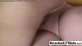 Pregnant Brunette Returns for Intense Hardcore Sex with Raw Blowjob