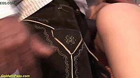 Young oktoberfest teen takes monstrous german cock in rough anal debut