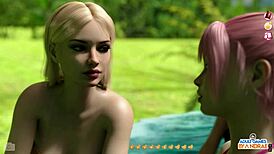 Sexy ladies assist women in fondling my massive member