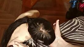 Beth Kinky Cleans Daddy's Feet After Long Day in HD