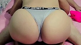 Latina sucks deep and swallows hot cum