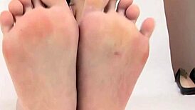 Showing off Asian girls with a fetish for feet and soles