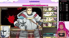 Watch LewdNeko get creampied in this hentai game?