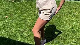 Fuck Hot Teen 18+ In Pussy Backyard