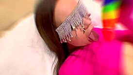 Cosmic S3xberry Girl Show On The Big Bed