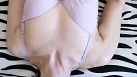 she gets fucked hard and takes a facial cumshot!