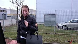 Blondie Spreads Her Legs for a Steamy Quickie in the Pickup Van