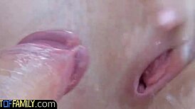 ohh, stepmommy got drilled hard in stockings, soo hot!