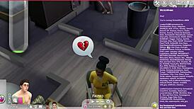 One Guy With Pregnant Prostitute And Ebony Woman In Eco Role