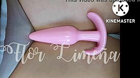 peruvian girl playing with dildo alone at work asks if anyone sees her