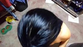 Delivery Guy Bangs Curvy BBW, She Sucks Him Dry in Real Homemade