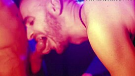 Monster Cock Sucking in Wet Bareback Halloween Orgy!