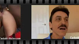 Slave eats cum from mistress's pussy after fucking, in POV humiliation scene.