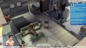 One Guy With Pregnant Prostitute And Ebony Woman In Eco Role