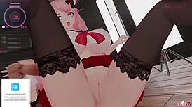 Vtuber KanakoVT gets teased by chat in uncensored catgirl hentai game