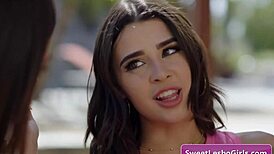 I watch sexy hot lesbian teens Kylie Rocket and Theodora Day kiss tenderly and enjoy sex on the sofa