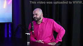 Paulo avelar enjoys sheer red lingerie with models