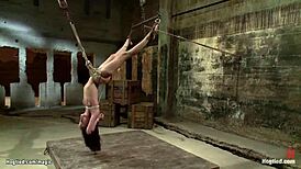 Little Slut In Suspension Fucked With Punished Pain And Bizarre Hogtied