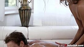 Christy Love Dominates Bareback Asian Massage with Monster Cock