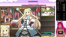 Vtuber Lewdneko Plays Evenicle Part 3 😈 Big Tits Moaning Creampie Game