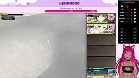 Vtuber Lewdneko Plays Evenicle Part 3 😈 Big Tits Moaning Creampie Game