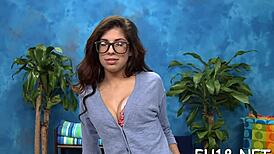 Teen Seduced During Massage for Hardcore Blowjob and Wild Action