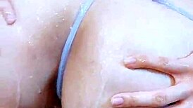 sexy stepsister shows tits and ass in shower