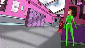 Hey, in Totally Spies, Paprika is summoning monsters in the trainer part 6.